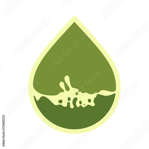Oil drop icon, can be used for logo and brand name, vector illustration