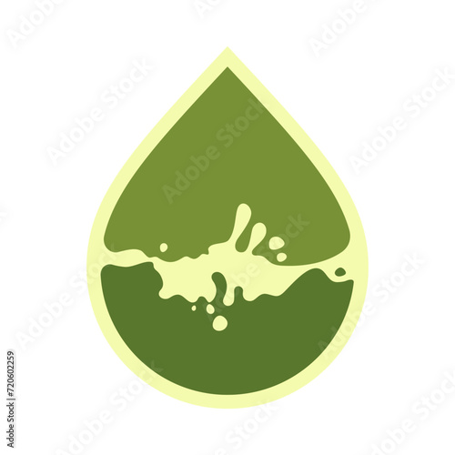 Oil drop icon, can be used for logo and brand name, vector illustration