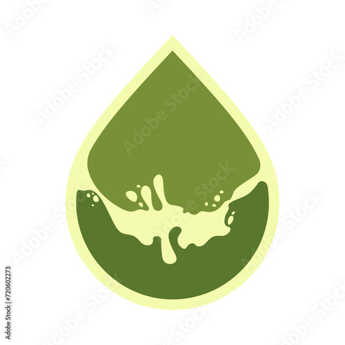 Oil drop icon, can be used for logo and brand name, vector illustration