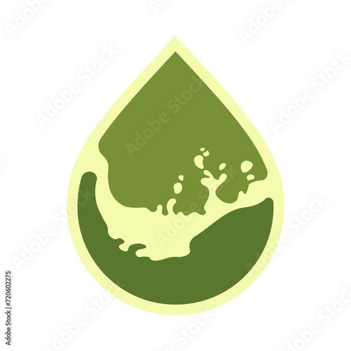 Oil drop icon, can be used for logo and brand name, vector illustration