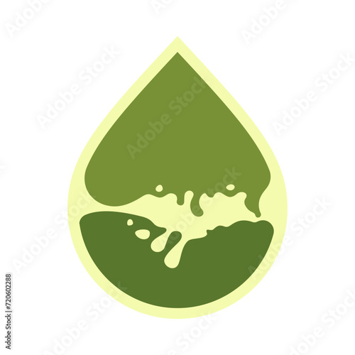 Oil drop icon, can be used for logo and brand name, vector illustration