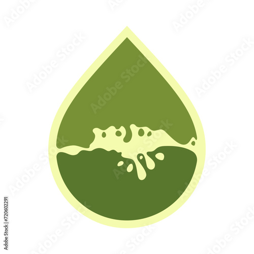 Oil drop icon, can be used for logo and brand name, vector illustration