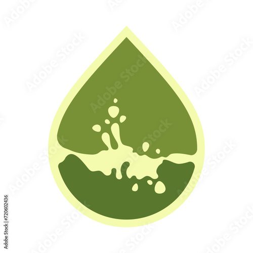 Oil drop icon, can be used for logo and brand name, vector illustration