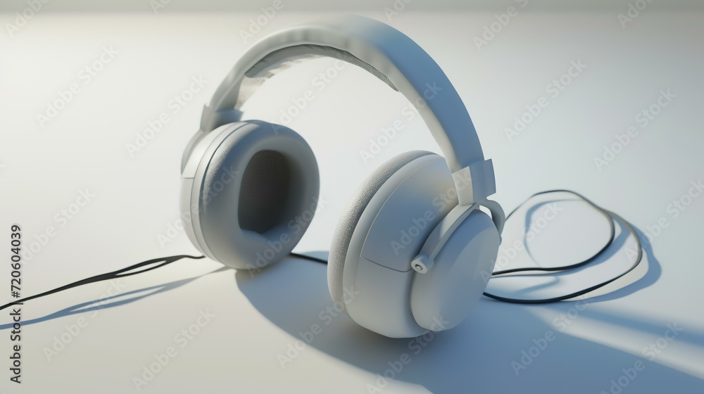 headphones on a blue background headphones on a blue background