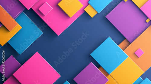 Blue, purple, pink, yellow and orange abstract background vector presentation design. PowerPoint and Business background. 
