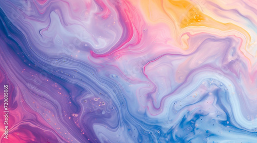 Blue, purple, pink, yellow and orange marble background