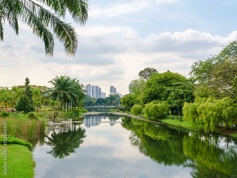 Taman Tasik Titiwangsa park in Kuala Lumpur, Malaysia