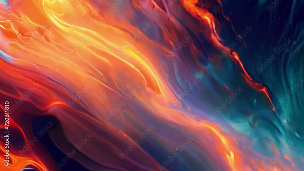 Sythn Wave Pattern With its bold and dynamic portrayal of fiery synth waves this abstract ...