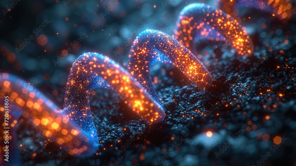 a close up of a blue and orange object with a blurry image of a spiral shaped object in the middle of the image, and a blurry background. a close up of a blue and orange object with a blurry image of a spiral shaped object in the middle of the image, and a blurry background.