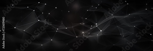 Abstract charcoal background with connection and network concept  cyber blockchain 
