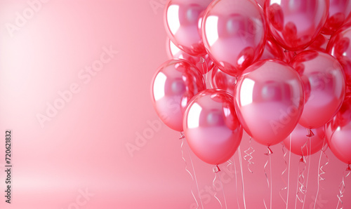 Pink Balloon Extravaganza: A Vibrant Backdrop for Festive Occasions