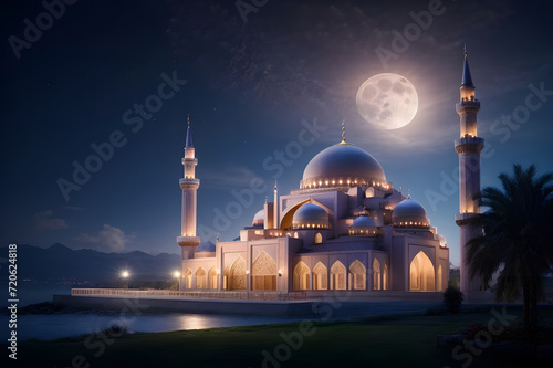 Islamic topic. beautiful background of ramadan celebration.