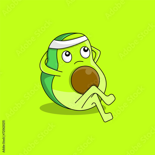 cartoon avocado