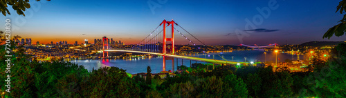Fotografia Istanbul Bosphorus panoramic photo