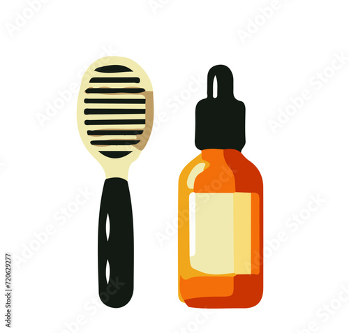 bottle of SPF and brush