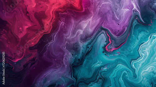 Red, purple, blue and green marble background
