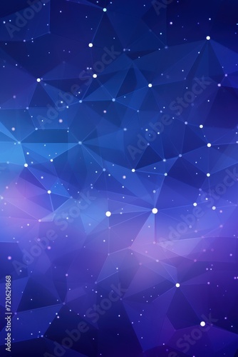 Abstract periwinkle background with connection and network concept, cyber blockchain © Michael