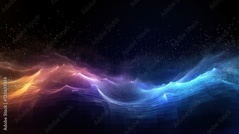 IT Data and Information show in Modern Particles Energy Flow, Background, Wallpaper IT Data and Information show in Modern Particles Energy Flow, Background, Wallpaper