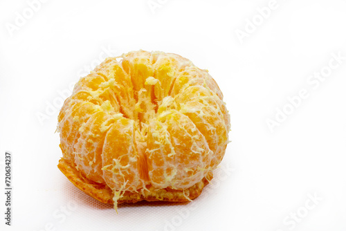 tangerine or tangerines on white background