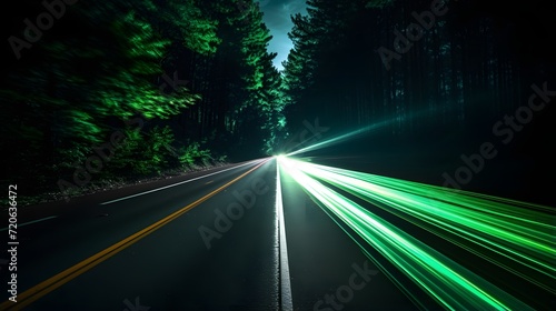 long green light speed exposure photo photo