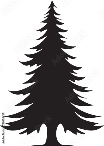 Frosty Branches Delight Christmas Tree Vector Set for Chilly Designs Crystal Clear Elegance Vector Icons for Icy Christmas Trees
