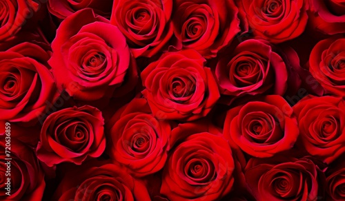 red roses background for romantic  celebratory  and love themed concepts.
