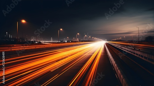 long yellow light speed exposure photo © idaline!