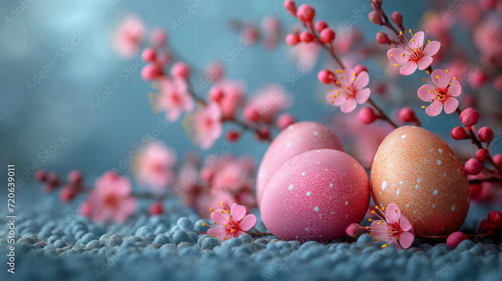 Eggs easter background.