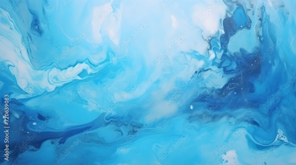 abstract art blue paint background