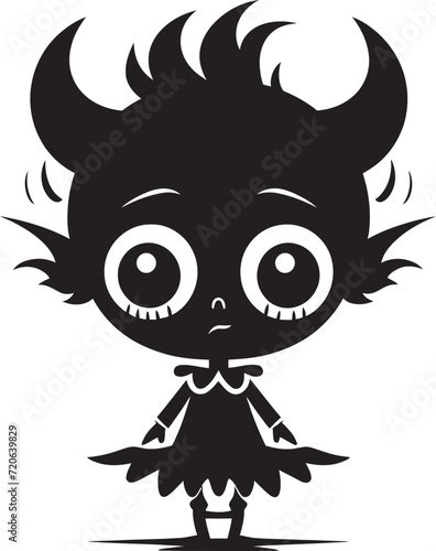 Sweet Skeleton Sidekick Halloween Character Logo Design Haunted House Helper Cute Halloween Vector Element