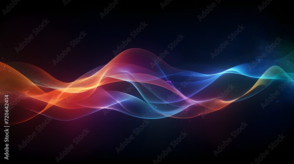 Colorful wave abstract background