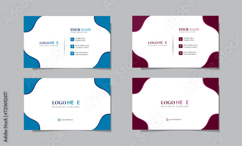 Premium modern business card design template. 