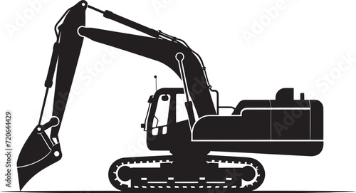 Mega Mover Vector Icon of an Excavator Earth Explorer Excavator Design Element