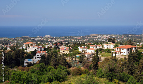 A landscape view from the city of Kyrenia, Cyprus