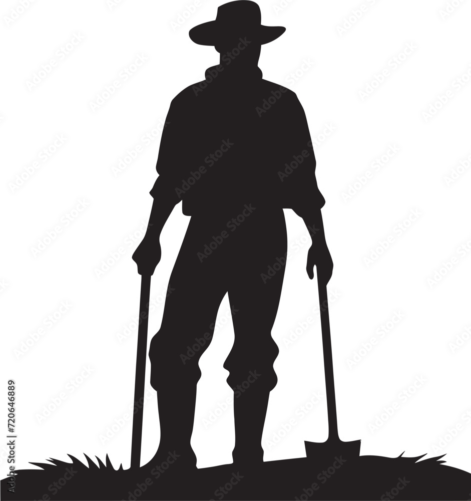 Cultivation Commander Farmer Design Emblem Field Maestro Vector Icon of Farmer Element Cultivation Commander Farmer Design Emblem Field Maestro Vector Icon of Farmer Element