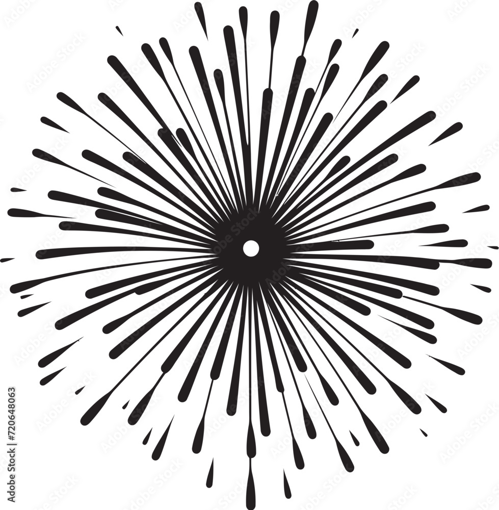 Obraz premium Dazzling Lights Symphony Firework Logo Design Starry Elegance Spark Vector Emblem