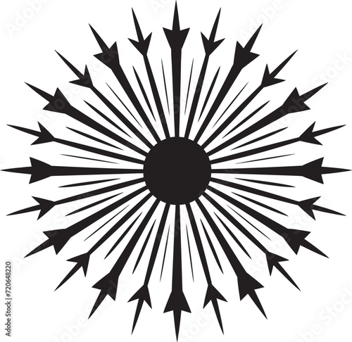 Glittering Galore Emblematic Element for Fireworks Vivid Vibrance Spark Logo Vector