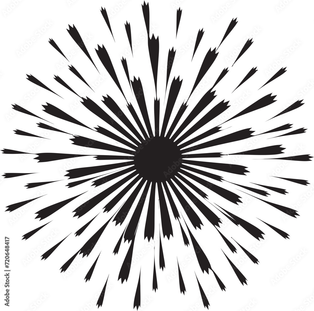 Obraz premium Explosive Elegance Firework Design Masterpiece Galactic Glitter Vector Emblem of Firework Logo