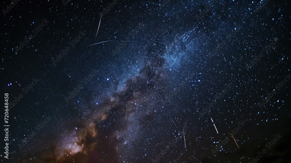 Night sky with many stars. Milky Way background. Banner Night sky with many stars. Milky Way background. Banner