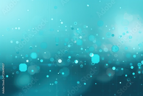 Aqua abstract core background with dots, rhombuses, and circles