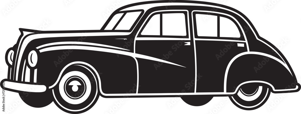 Vintage Vroom Emblematic Element for Car Doodle Logo Doodle Drives Vector Logo Design for Vintage Car Sketch