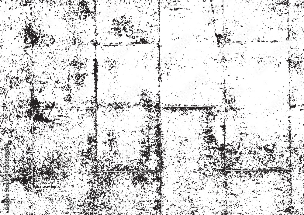 Fototapeta premium Rustic grunge vector texture with grain and stains. Abstract noise background. Weathered surface. Dirty and damaged. Detailed rough backdrop. Vector graphic illustration with transparent white. EPS10.