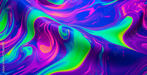 florescent vinyl background with neon hues swirling together