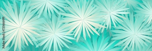 Aqua striking artwork featuring a seamless pattern of stylized minimalist starbursts