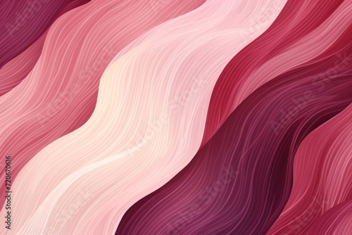Burgundy seamless pattern of blurring lines in different pastel colours, watercolor style