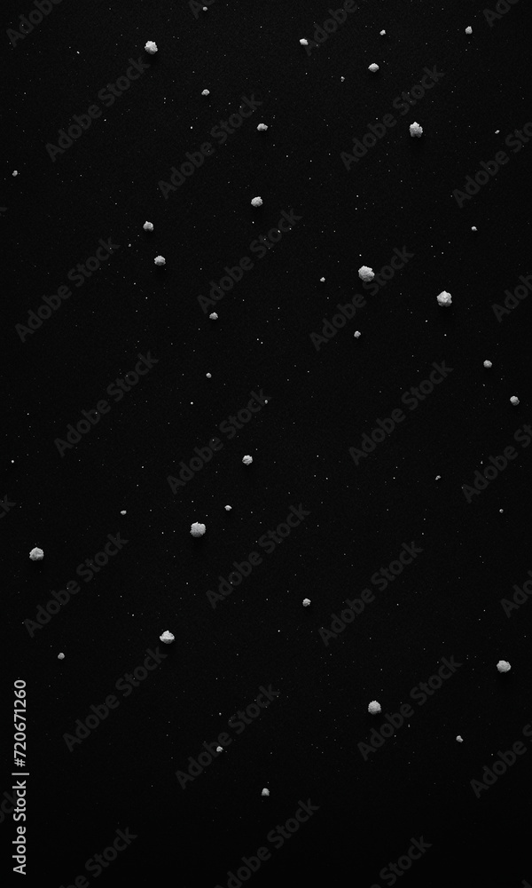 Fototapeta premium Snow overlay texture against black background