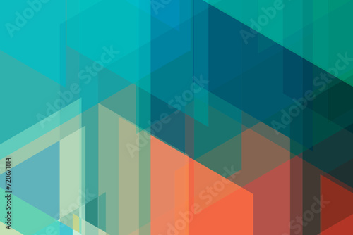 3d square transparent elements and blocks. Techno or business concept.