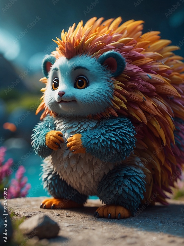 Mythical Rainbow Hedgehog Mythical Rainbow Hedgehog