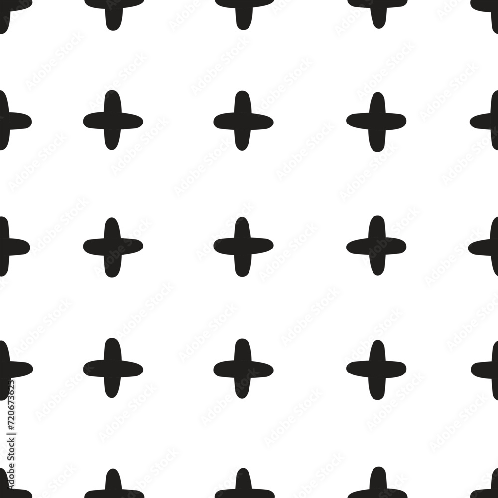 Scandinavian monochrome cross stitch, seamless pattern scrapbook paper design, black vector icon doodle Scandinavian monochrome cross stitch, seamless pattern scrapbook paper design, black vector icon doodle