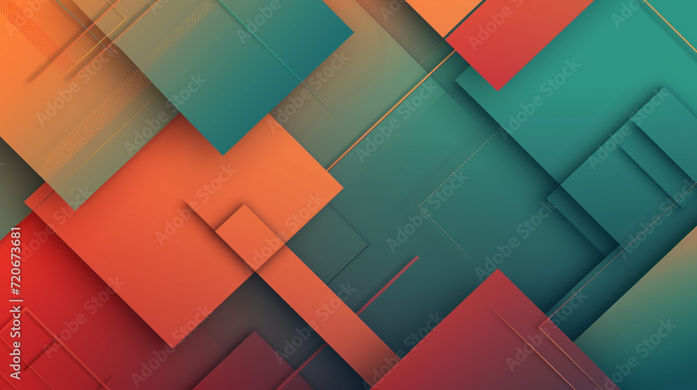 Red-orange and blue-green abstract background vector presentation design. PowerPoint and business background. Red-orange and blue-green abstract background vector presentation design. PowerPoint and business background.